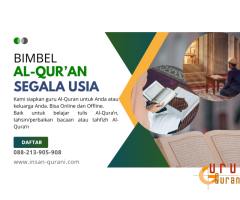 Private Baca Al-Quran untuk Anak di Cibubur Bersama Insan Qurani Learning Center